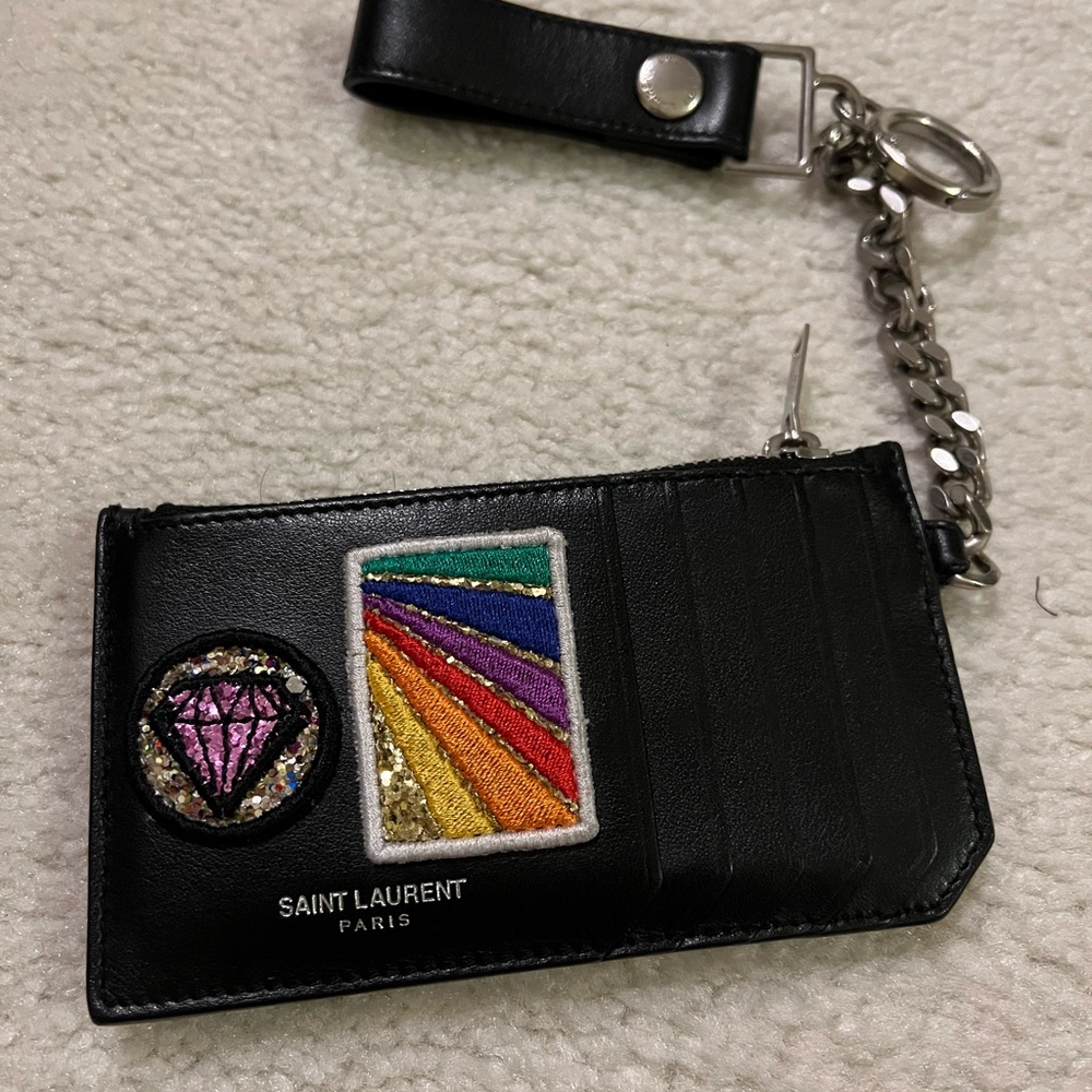 Saint Laurent Multi Patch Wallet Cardholder
